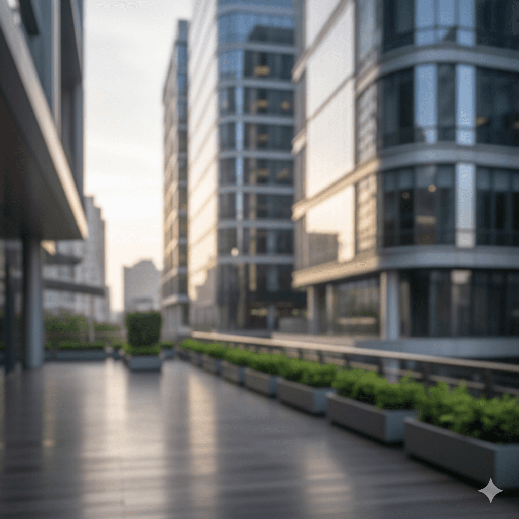 City property or urban development backdrop